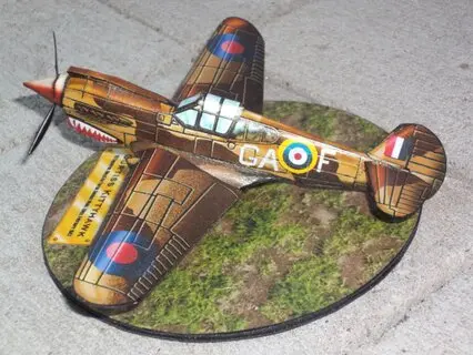 P40 aviones de papel