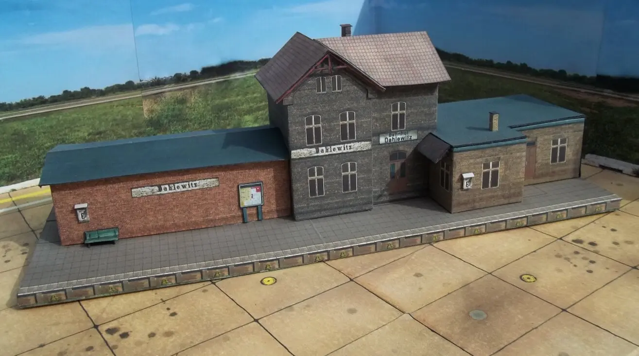 estacion Dahlewitz HO maquetas-armadas.com