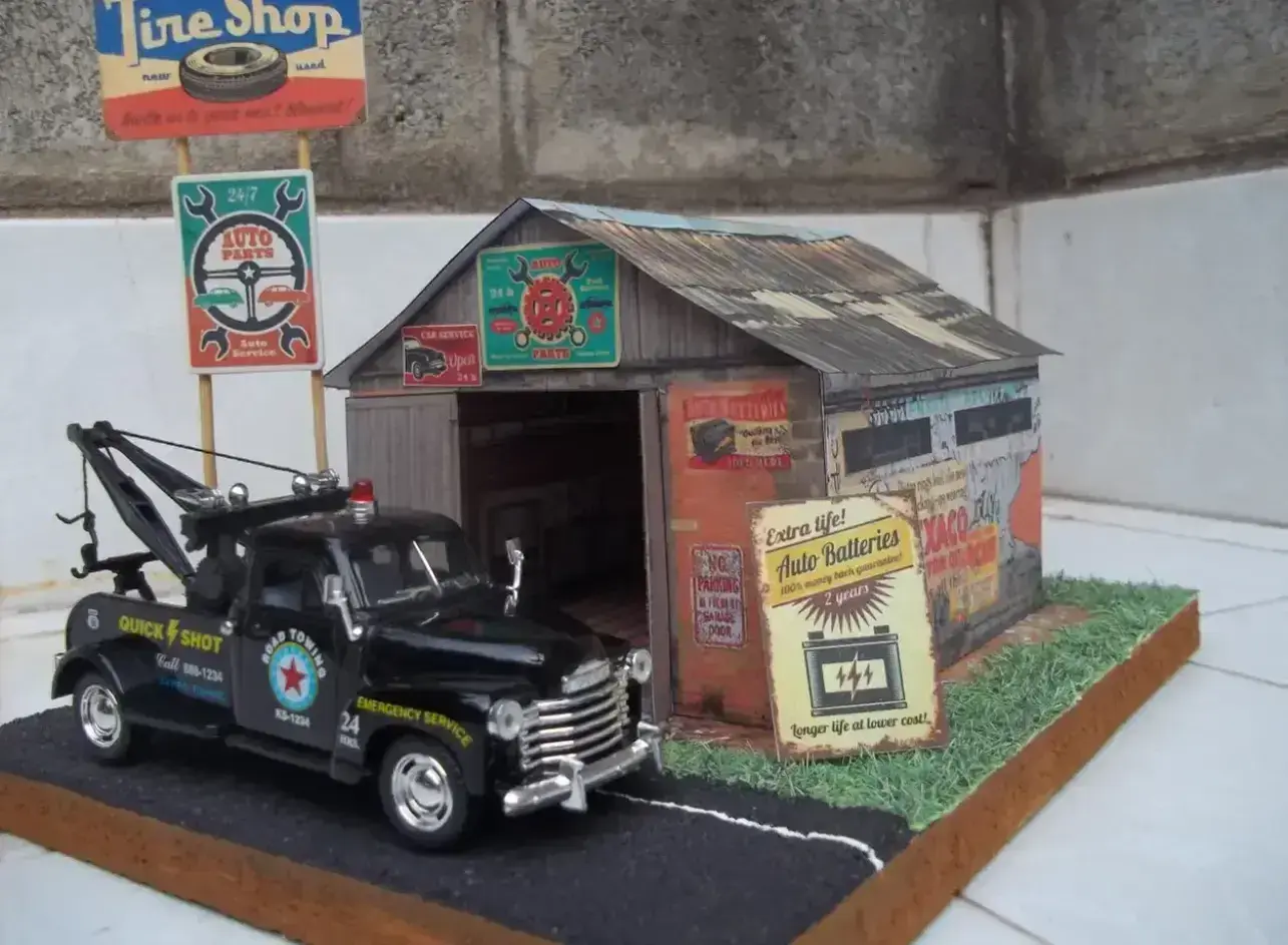 CHEVROLET 3100 WRECKER-TALLER TYRE SHOPS maquetas-armadas.com
